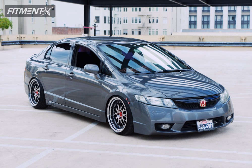 2011 Honda Civic EX with 18x9.5 ESR Sr01 and Continental 215x35 on  Coilovers | 308147 | Fitment Industries