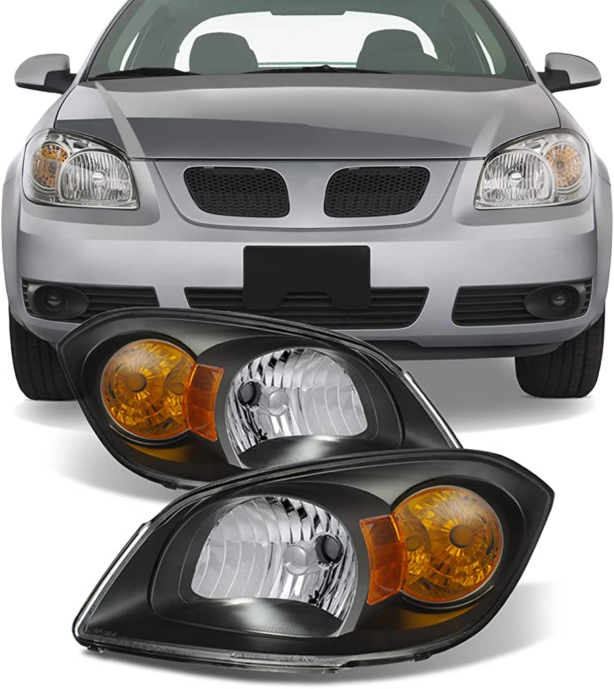 Amazon.com: AKKON - For Black 07-10 Pontiac G5 05-10 Chevy Cobalt 05-06  Pontiac Pursuit Headlights Front Lamps Replacement : Automotive