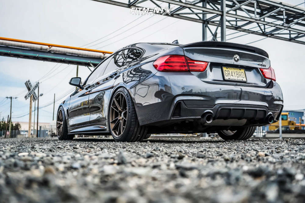 2016 BMW 435i XDrive Gran Coupe Base with 19x8.5 HRE Ff04 and Michelin  225x40 on Coilovers | 677241 | Fitment Industries