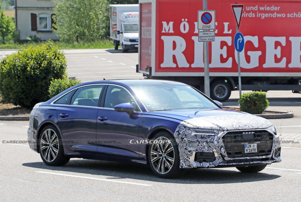 Facelifted 2023 Audi A6 Spied With Very Subtle Styling Updates | Carscoops