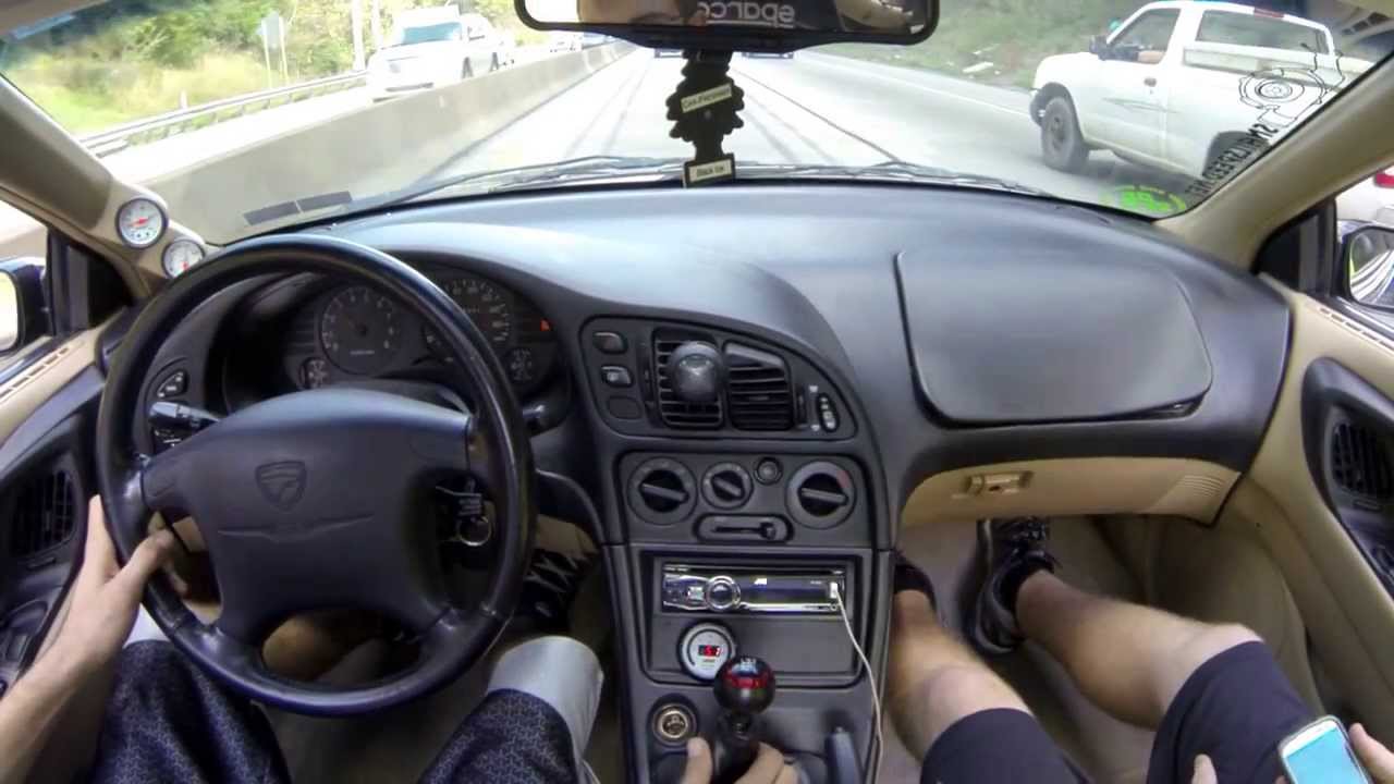 1997 Eagle Talon TSI AWD 16G Turbo 23 PSI Driving on the highway - YouTube