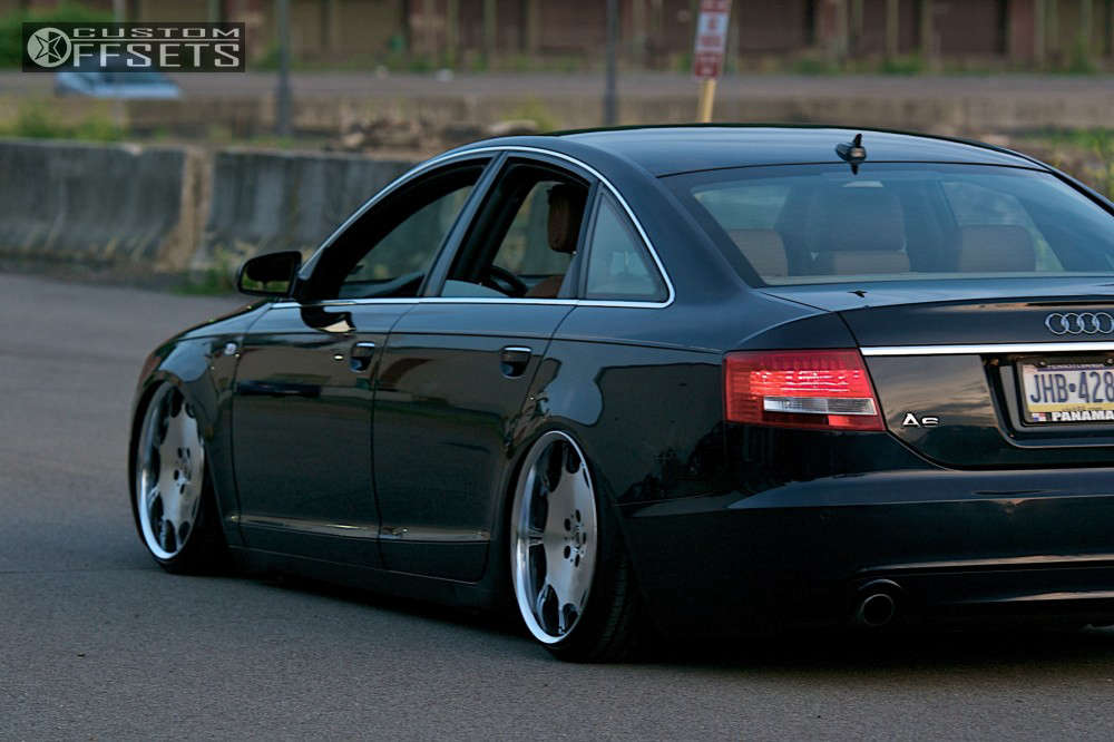 2008 Audi A6 Quattro with 19x9 35 Work and 225/40R19 Hankook Ventus Rs3 and  Air Suspension | Custom Offsets