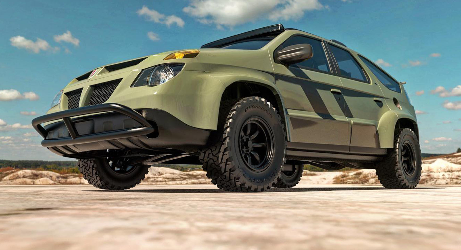 Call Us Crazy, But This Pontiac Aztek Imagined As An Off-Road Battlecar  Doesn't Look Half Bad | Carscoops