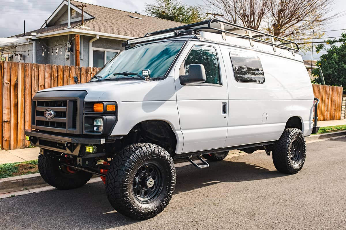 For Sale: Lifted Ford E250 Adventure Van With 6” Lift and 35s -  offroadium.com
