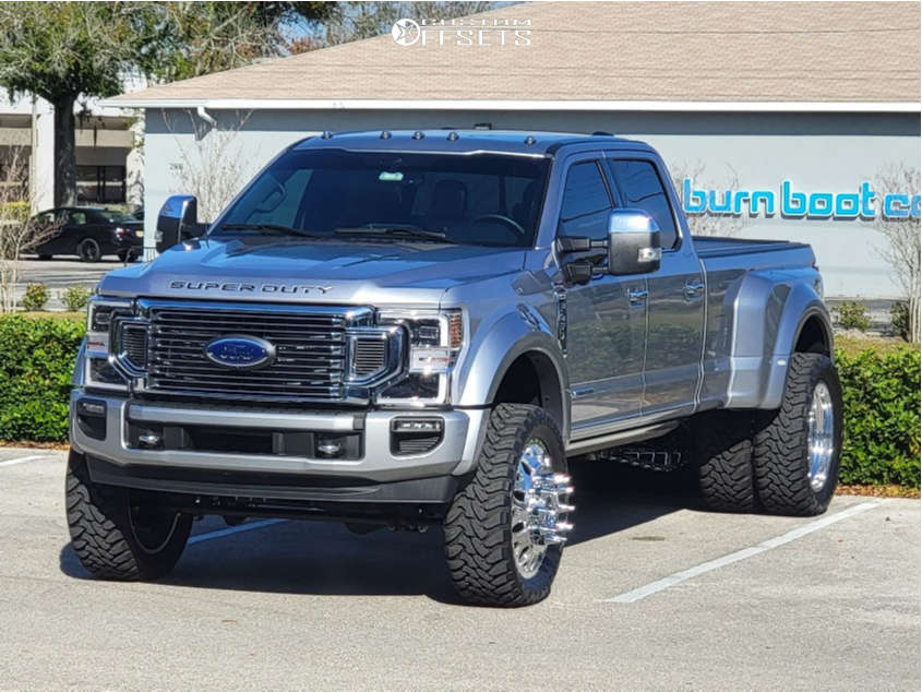 2022 Ford F450 Platinum with 24x8.5 113 KG1 Forged Valor and 37/13.5R24  Toyo Tires Open Country M/t and Suspension Lift 3.5" | Custom Offsets