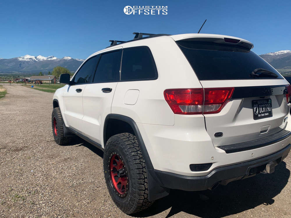 2012 Jeep Grand Cherokee with 17x8.5 Method Mr305 and 265/70R17 Falken  Wildpeak At3w and Stock | Custom Offsets