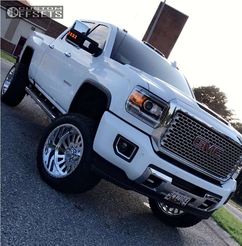 2017 GMC Sierra 2500 HD with 22x12 -40 American Force Octane Ss and  35/12.5R22 Nitto Recon Grappler A/T and Suspension Lift 5" | Custom Offsets