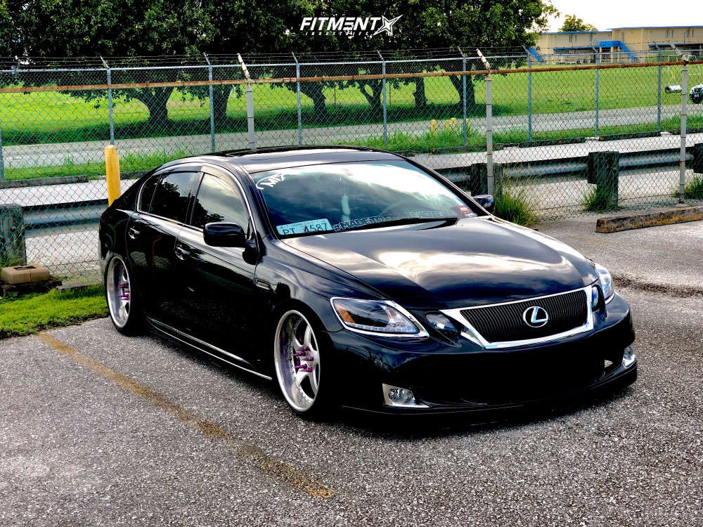 2006 Lexus GS430 4dr Sedan (4.3L 8cyl 6A) with 19x10 VIP Modular Vr15 and  Nankang 225x35 on Air Suspension | 1246074 | Fitment Industries