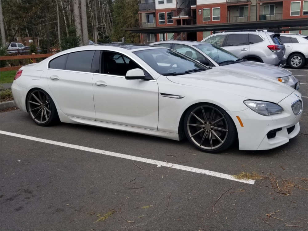 2013 BMW 650i XDrive Gran Coupe with 20x9 28 Blaque Diamond Bd-11 and  245/35R20 Lexani Lx-twenty and Coilovers | Custom Offsets