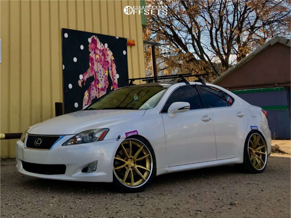 2009 Lexus IS350 with 20x9 35 Niche Monza and 245/35R20 Nankang Allsport  and Coilovers | Custom Offsets