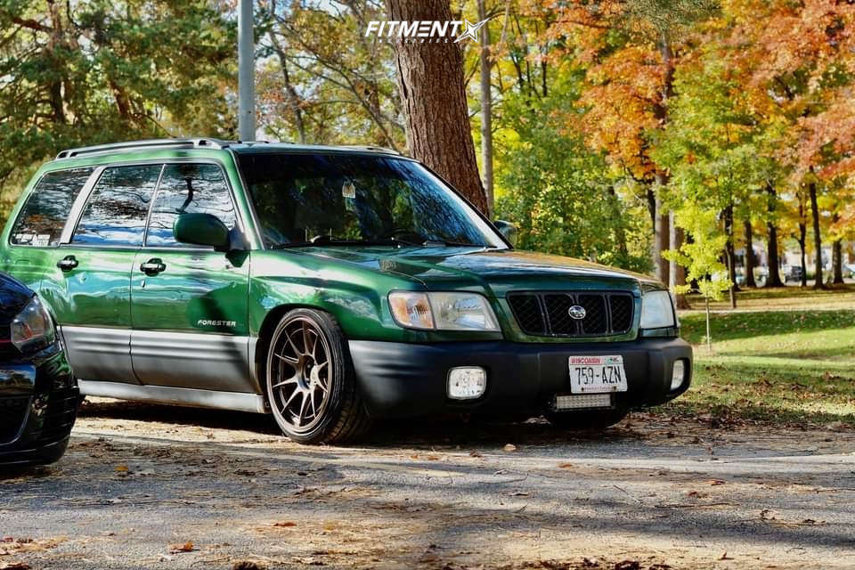 2002 Subaru Forester S with 18x9.5 ESR Sr13 and Federal 225x40 on Coilovers  | 1323299 | Fitment Industries