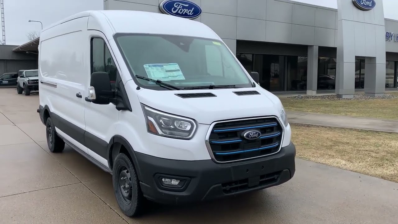 ALL NEW 2022 FORD E-TRANSIT-350 CARGO (25183) - YouTube