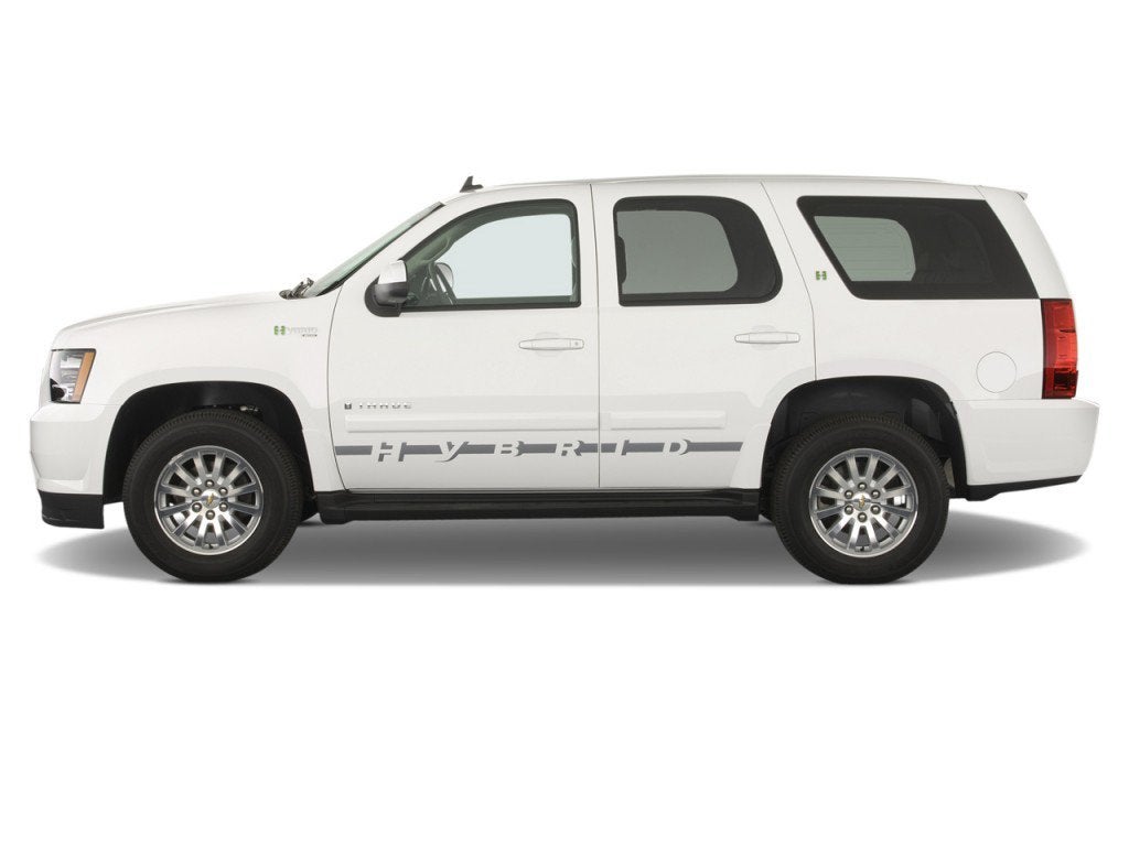 The factory graphics on the $54000 Chevy Tahoe Hybrid SUV : r/CrappyDesign