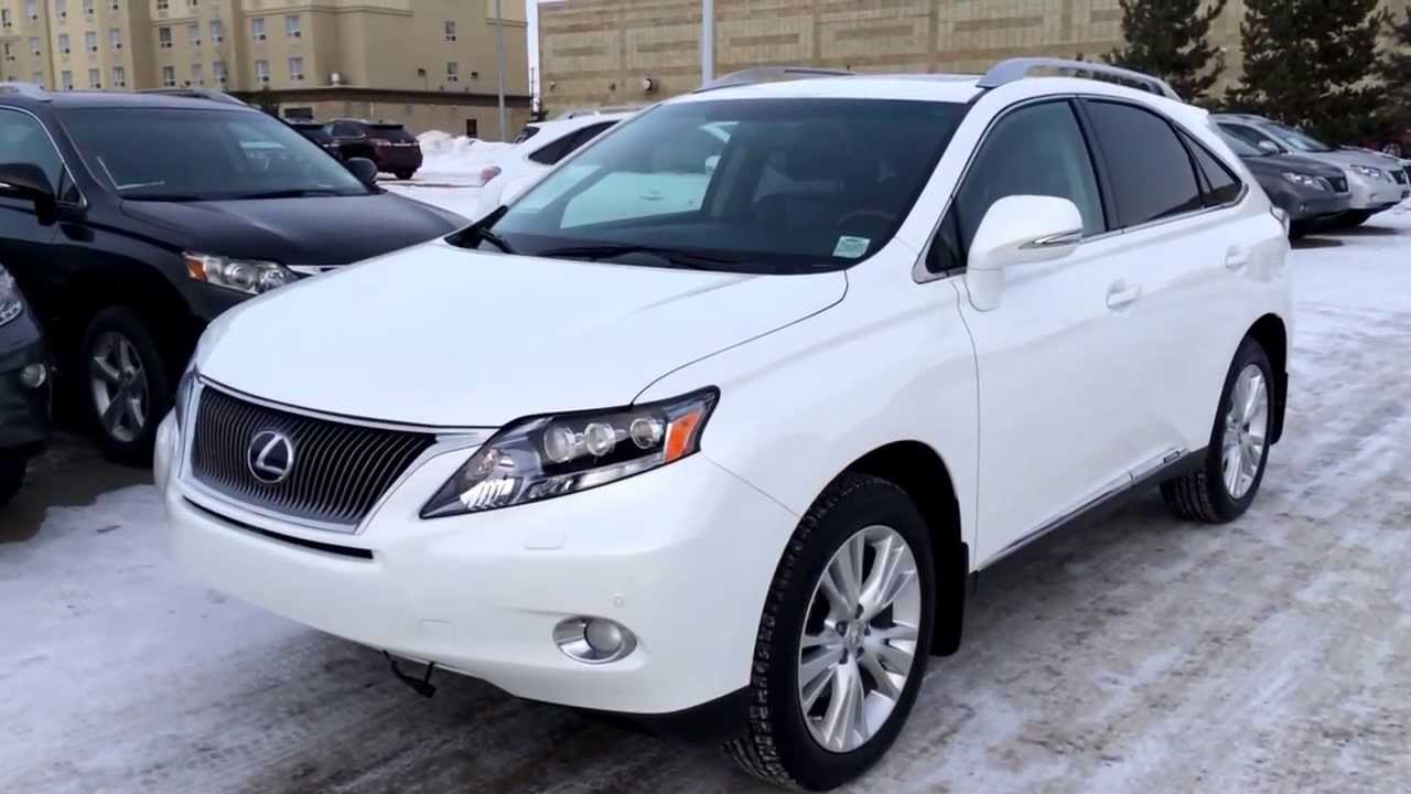 Lexus Certified Pre Owned 2011 White RX450h Hybrid Ultra Premium Package  Review - YouTube
