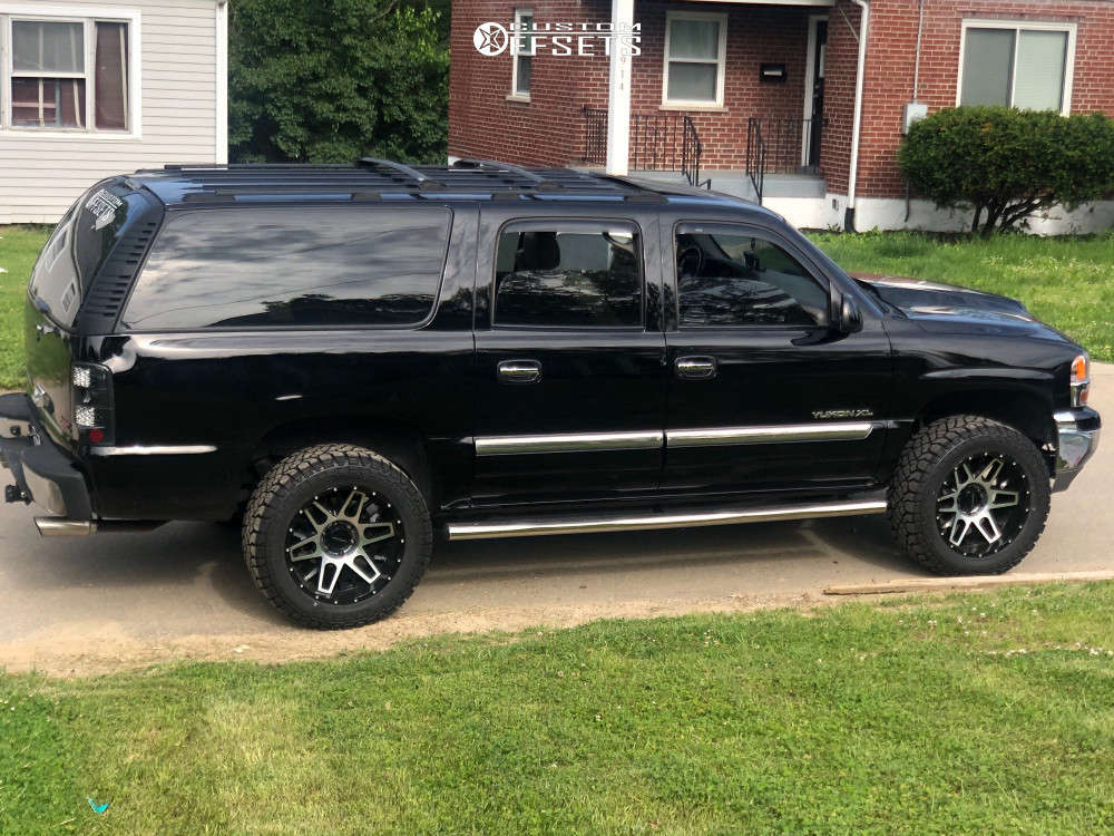 2000 GMC Yukon XL 1500 with 20x10 -25 Vision Shadow and 33/12.5R20 Kenda  Klever Rt and Leveling Kit | Custom Offsets