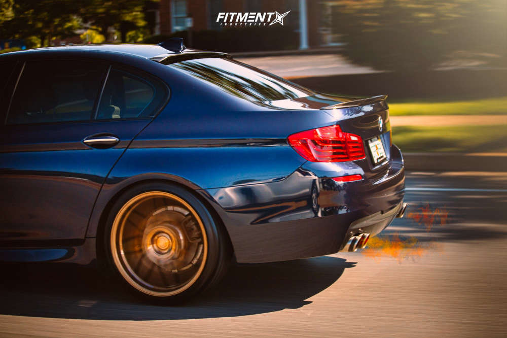 2015 BMW 528i Base with 21x9 Rohana Rfx7 and Nankang 245x35 on Coilovers |  744373 | Fitment Industries