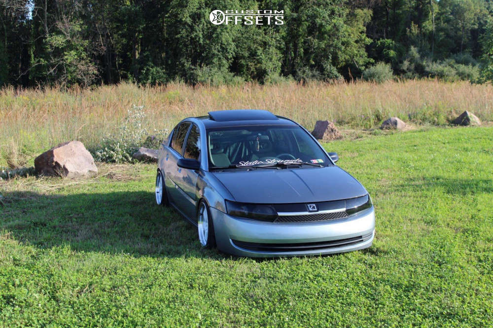 2003 Saturn Ion with 17x9 25 Aodhan Ah03 and 215/45R17 Pirelli P-zero and  Coilovers | Custom Offsets