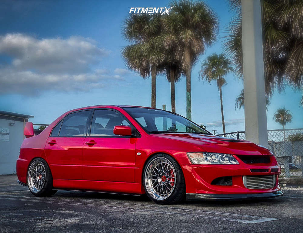 2004 Mitsubishi Lancer Evolution with 18x10 BBS Lm and Kumho 255x35 on  Coilovers | 1559883 | Fitment Industries