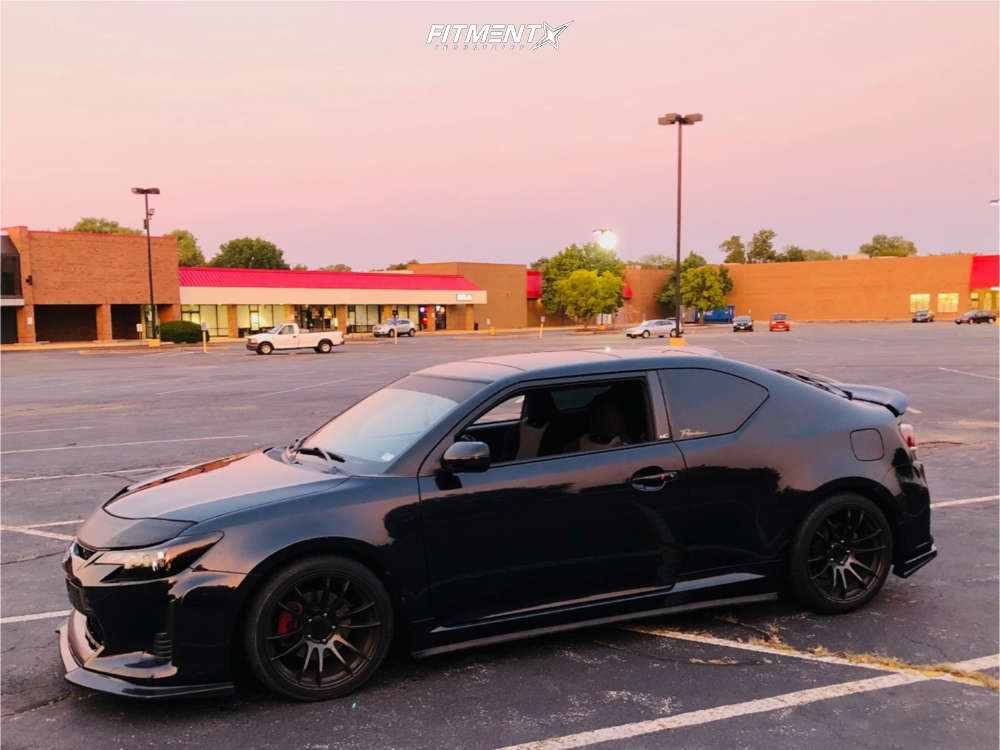 2016 Scion TC Base with 18x9.5 AVID1 AV20 and Nokian 255x35 on Lowering  Springs | 1277312 | Fitment Industries