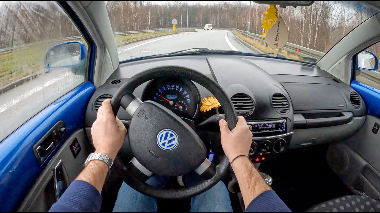 2000 Volkswagen New Beetle [2.0 115HP] | POV Test Drive #1029 Joe Black -  YouTube