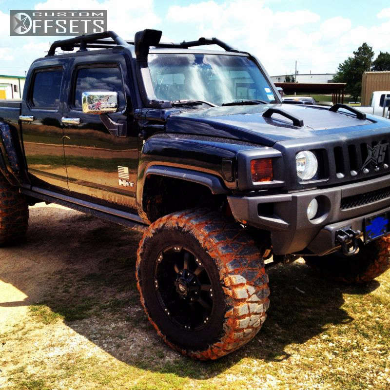 2009 HUMMER H3T with 20x10 -19 Ballistic Morax and 37/13.5R20 Nitto Mud  Grappler and Suspension Lift 4" | Custom Offsets