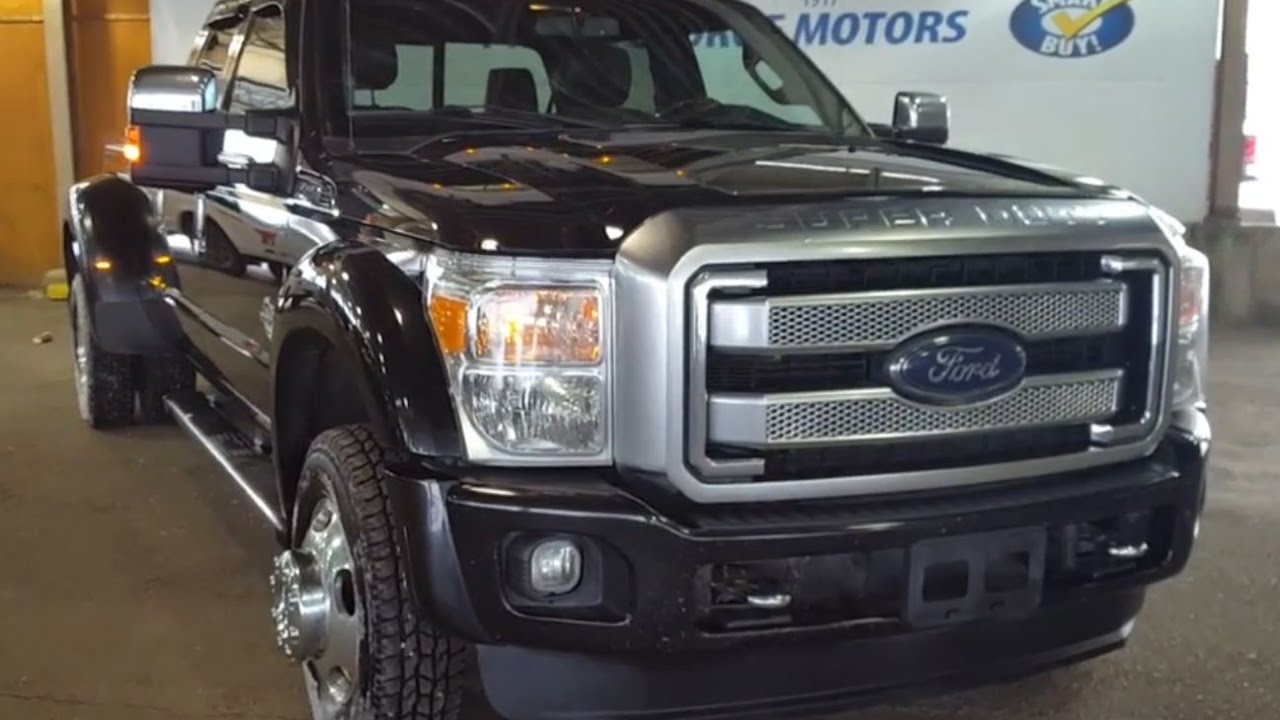 2014 Black Ford Super Duty F-450 DRW 4x4 Platinum Review | Prince George  Motors - YouTube