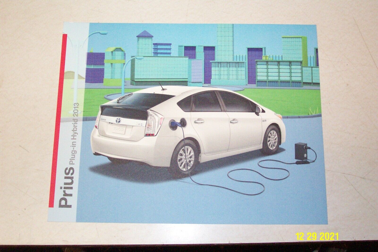 2013 Toyota Prius Plug-In Electric Original 1-page Car Sales Brochure Card  | eBay