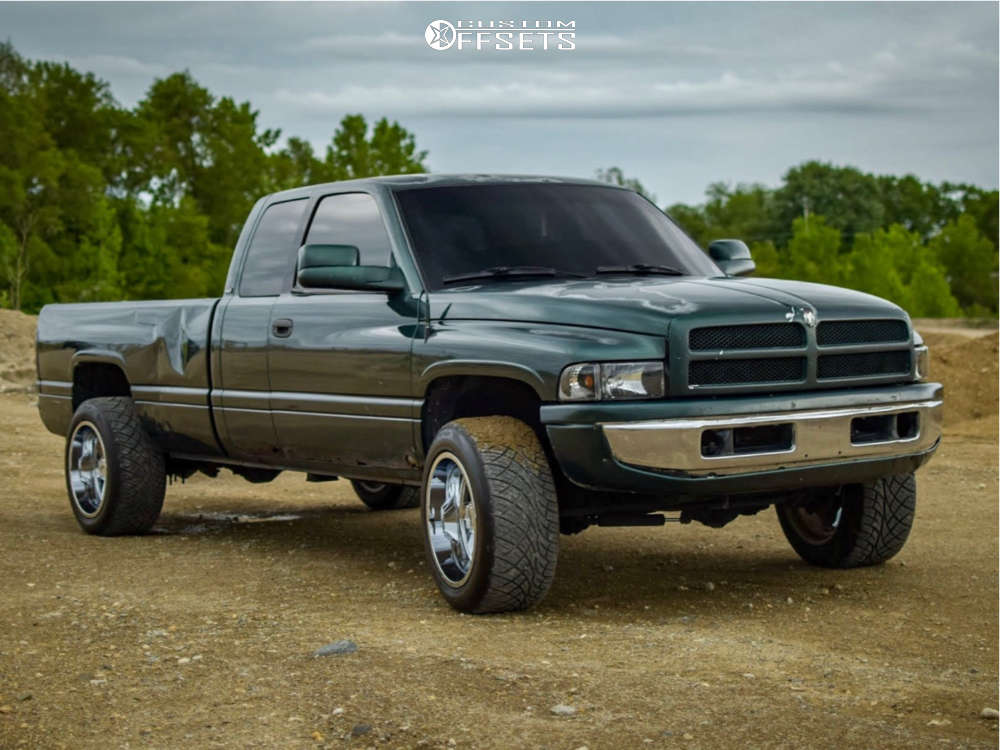 1998 Dodge Ram 1500 with 20x12 -44 Moto Metal Mo962 and 305/50R20 Nitto  NT420V and Level 2" Drop Rear | Custom Offsets