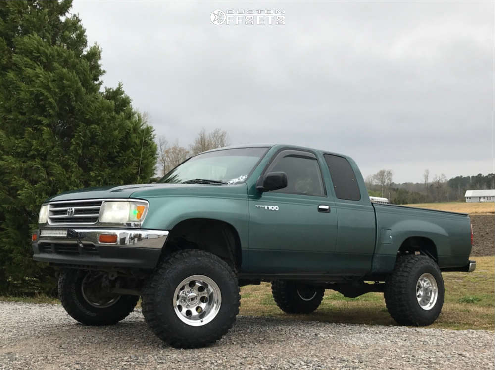1997 Toyota T100 with 15x12 -73 Mickey Thompson Classic Iii and 33/12.5R15  Federal Couragia Mt and Leveling Kit & Body Lift | Custom Offsets