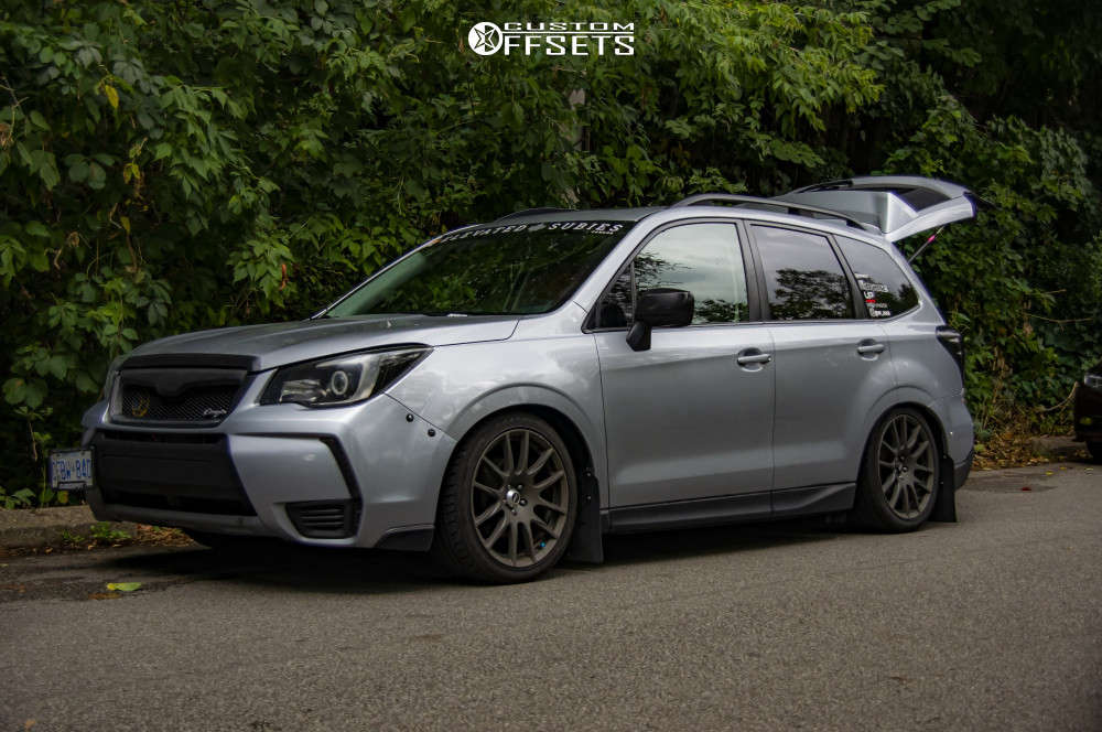 2018 Subaru Forester with 18x8 47 5zigen ZR+520 and 245/40R18 Antares  Ingens A1 and Coilovers | Custom Offsets