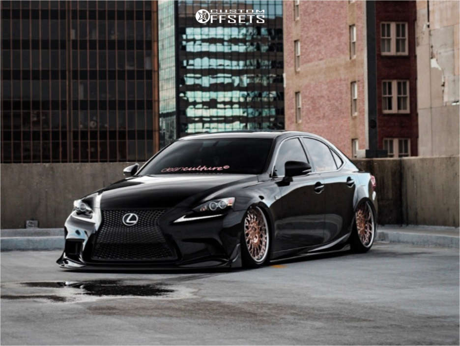 2015 Lexus IS250 with 19x9 30 Avant Garde F241 and 225/40R19 Lexani and Air  Suspension | Custom Offsets