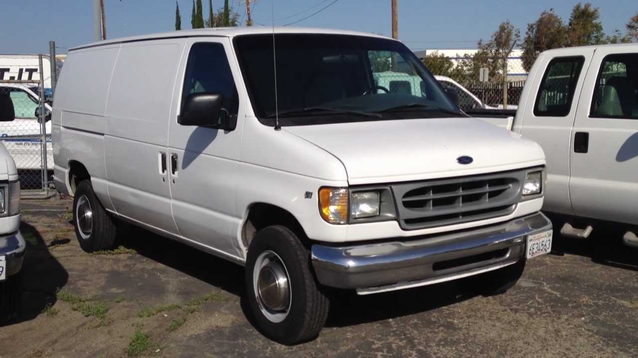 Stock #869 2000 Ford E250 Cargo Van truck 111k miles FOR SALE - YouTube