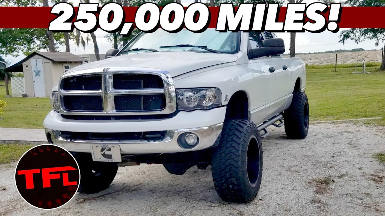 This 2004 Dodge Ram Cummins Has Driven 250,000 Miles — The Distance From  The Earth To The Moon! - YouTube