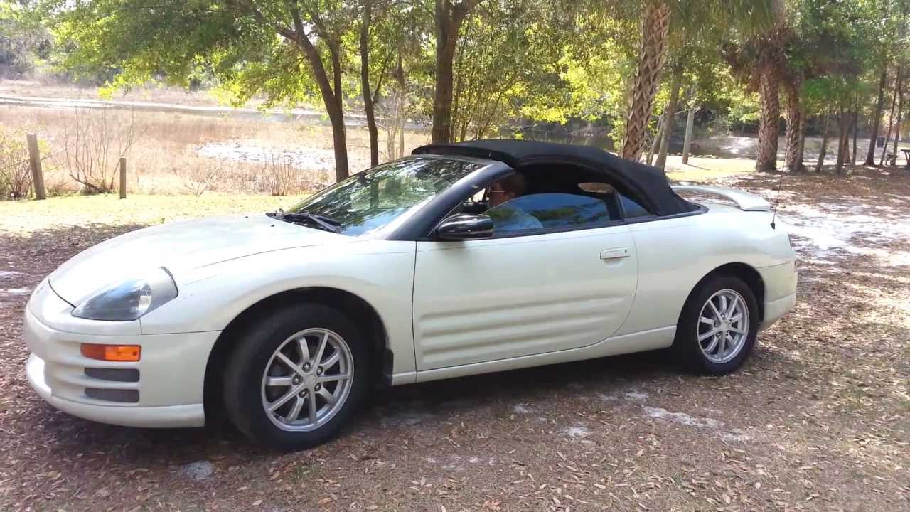 2002 Eclipse Spyder - Working Convertible Top Test - YouTube