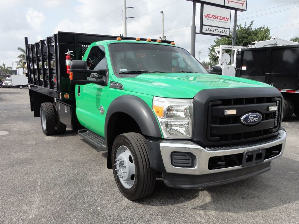 2014 Used Ford F450 4X4..12FT STAKE BED PLATFORM FLATBED at Tri Leasing  Corp Serving Pompano Beach, FL, IID 20012001