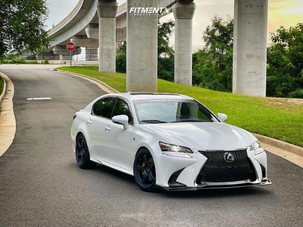 2018 Lexus GS350 F Sport with 19x9.5 Motegi Mr151 and Kumho 245x40 on  Lowering Springs | 1758026 | Fitment Industries