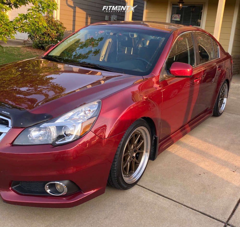 2013 Subaru Legacy 2.5i with 18x8.5 Aodhan Ds08 and Hankook 225x40 on  Coilovers | 1078559 | Fitment Industries