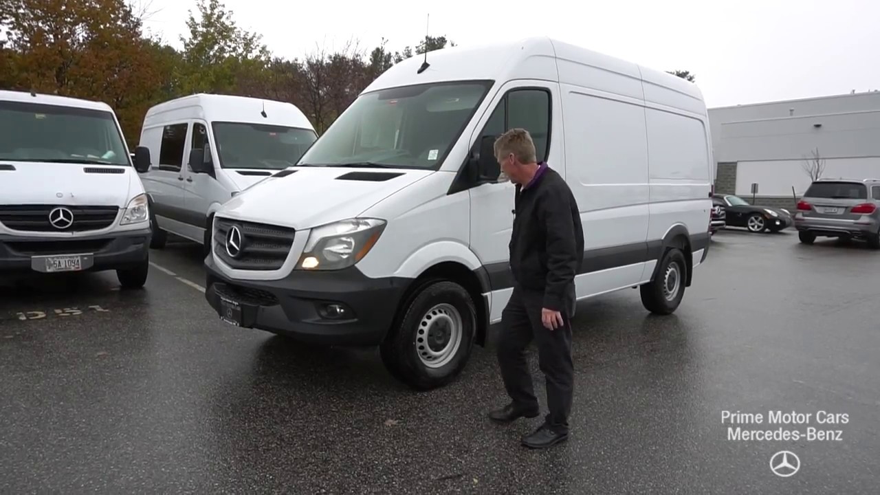 2017 Mercedes-Benz Sprinter 2500 Cargo 144 WB video tour with Roger -  YouTube