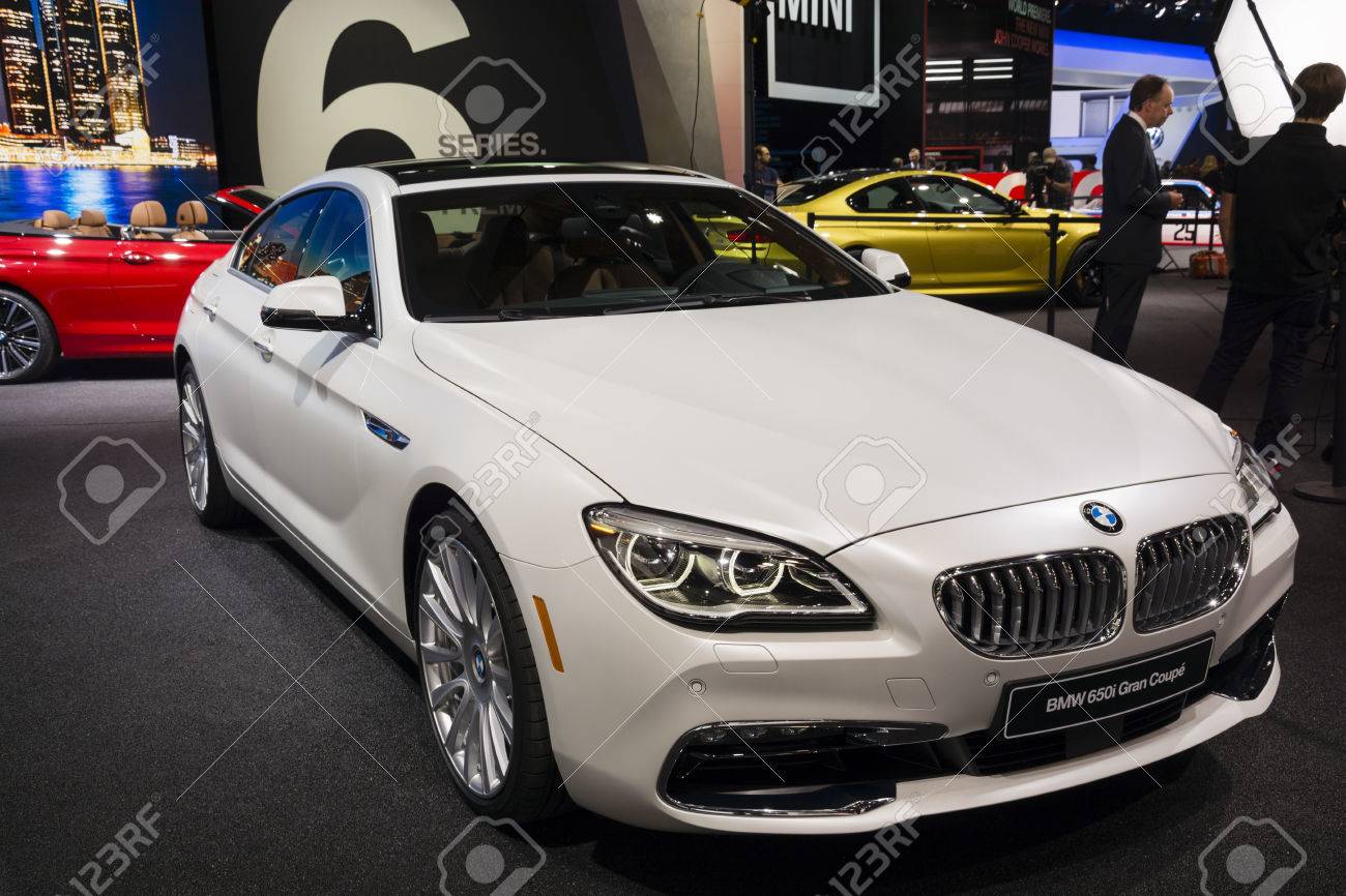 Detroit, MI, USA - January 12, 2015: BMW 650i Gran Coupe On Display During  The 2015 Detroit International Auto Show At The COBO Center In Downtown  Detroit. Stock Photo, Picture And Royalty Free Image. Image 35734664.