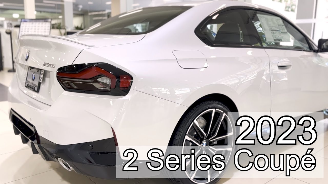 New 2023 BMW 230i xDrive, Mineral White Metallic - YouTube