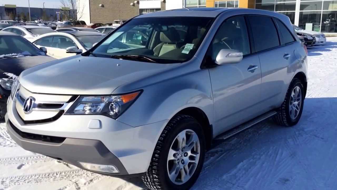 Pre Owned Silver 2009 Acura MDX SH-AWD Technology Package Review Alberta -  YouTube
