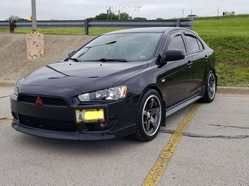 2010 Mitsubishi Lancer GTS Sportback with 18x8.5 XXR 555 and Nitto 245x40  on Lowering Springs | 471890 | Fitment Industries