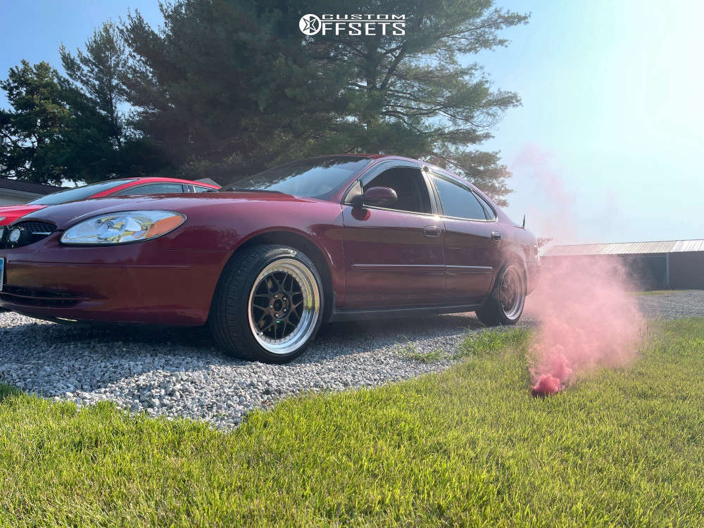 2003 Ford Taurus with 18x9.5 36 ARC Ar9 and 245/40R18 Landspider Citytraxx  G/p and Stock | Custom Offsets