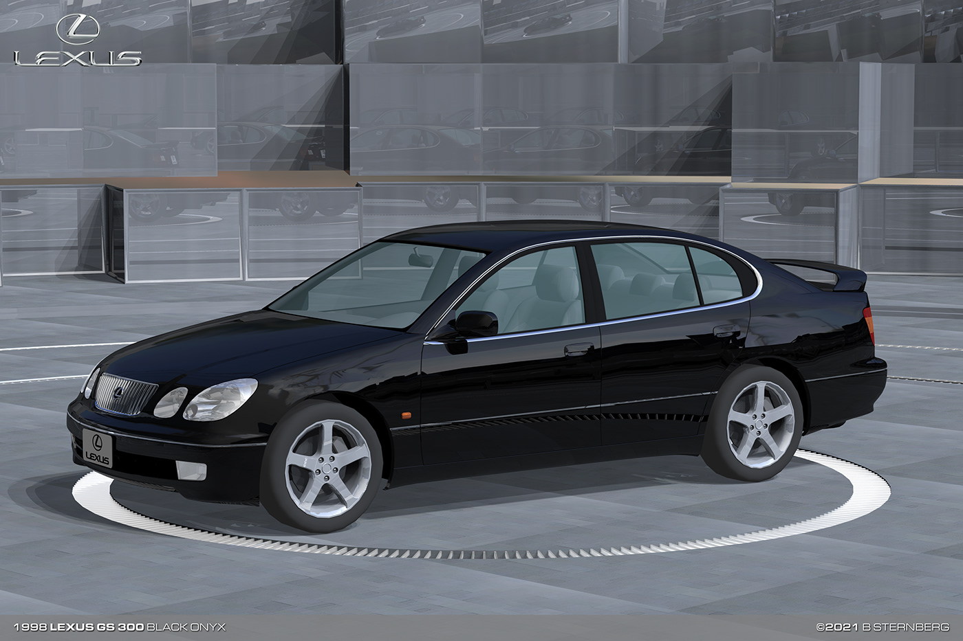 1998 Lexus GS 300, Black Onyx | Behance