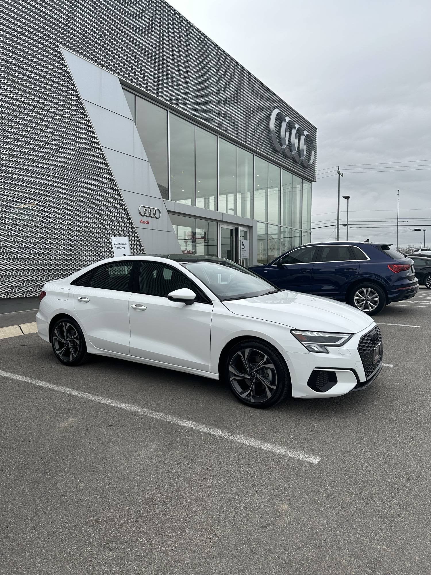 Just picked her up! 2023 Audi A3 Premium with Convenience and Black Optics  packages. : r/Audi