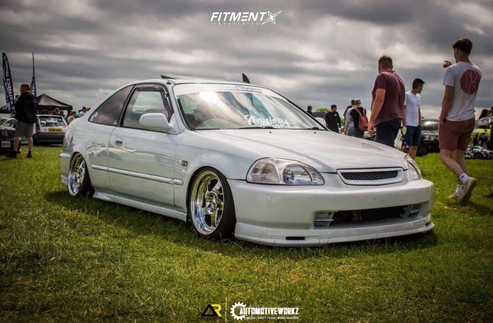 1997 Honda Civic EX with 16x8 Japan Racing Jr15 and Nankang 195x45 on  Coilovers | 758885 | Fitment Industries