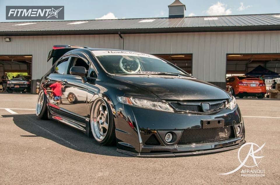 2009 Honda Civic LX with 18x10.5 CCW Lm5t and Nankang 225x35 on Air  Suspension | 279183 | Fitment Industries