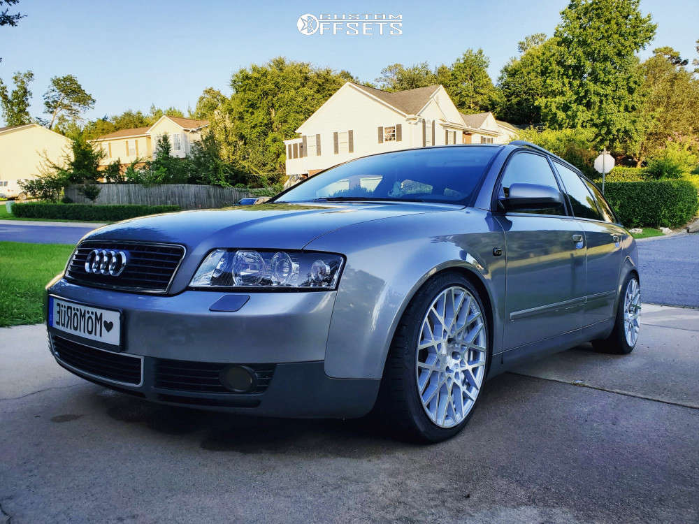 2003 Audi A4 Quattro with 18x8.5 38 Rotiform Blq and 235/35R18 Kumho Ecsta  and Coilovers | Custom Offsets
