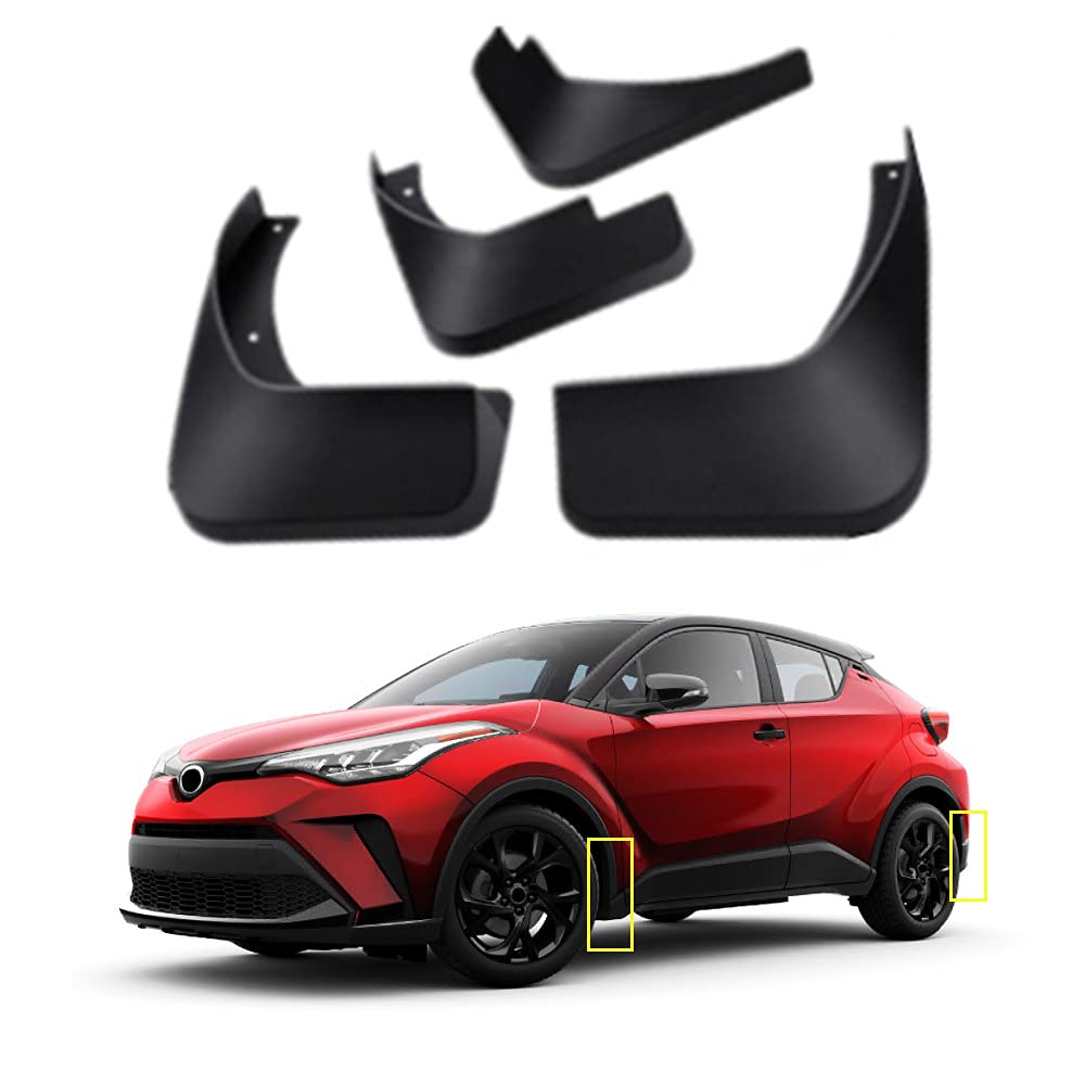 Amazon.com: Mud Flaps Kit for Toyota C-HR 2018-2022 Mud Splash Guard Front  and Rear 4-PC Set by TOPGRIL