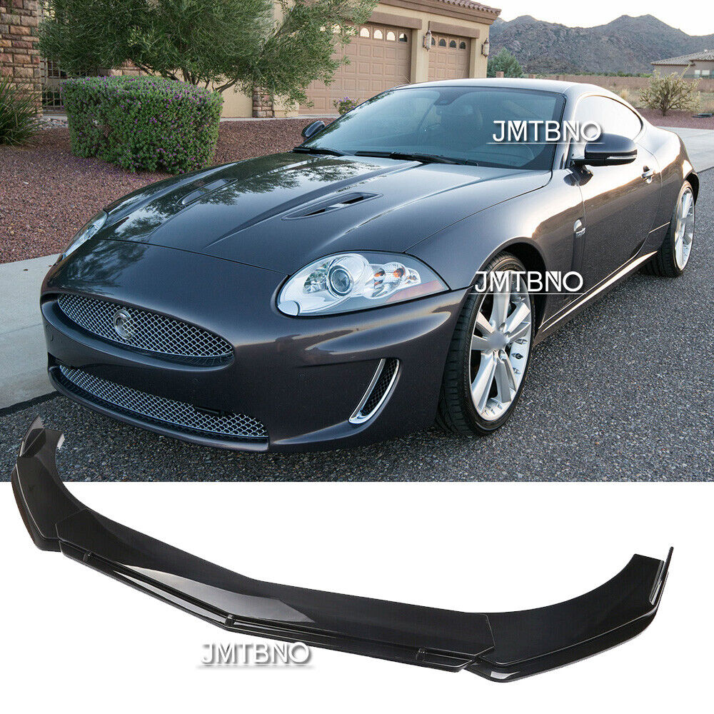 Gloss Black For Jaguar XK 2009-2015 Front Bumper Lip Spoiler Boby Kits  Splitter | eBay